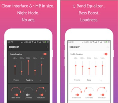 Gameplay screenshot from clean equalizer and bass booster pro for Android