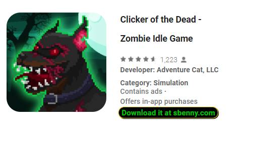 clicker do jogo inoperante do zombi inoperante