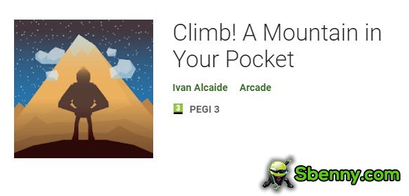 escalar uma montanha em seu bolso