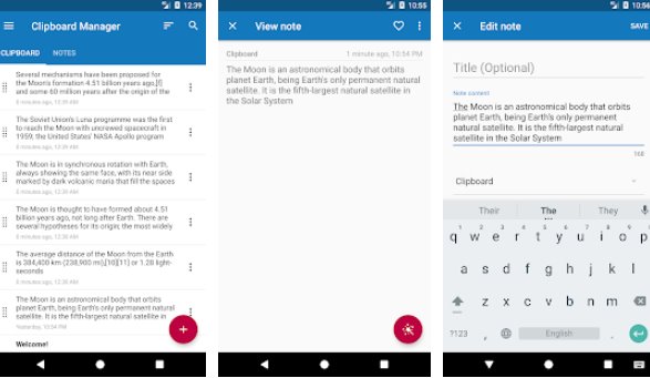 Gameplay screenshot from clipboard manager pro for Android