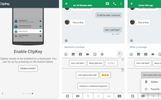Gameplay screenshot from clipkey clipboard keyboard for Android