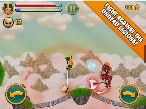 Gameplay screenshot from cloud knights for Android