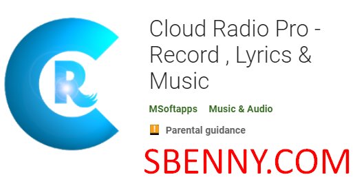Cloud radio pro grabar letras y música