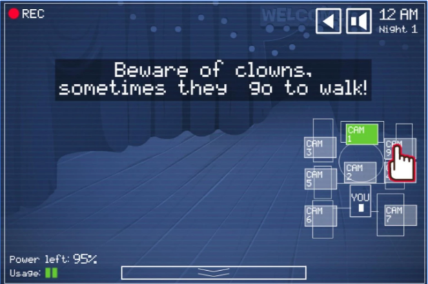 Gameplay screenshot from clown horror nights for Android