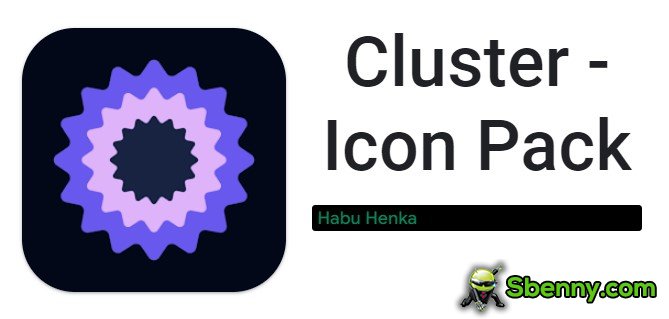pacote de ícones de cluster