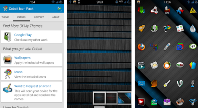 Gameplay screenshot from cobalt icon pack for Android