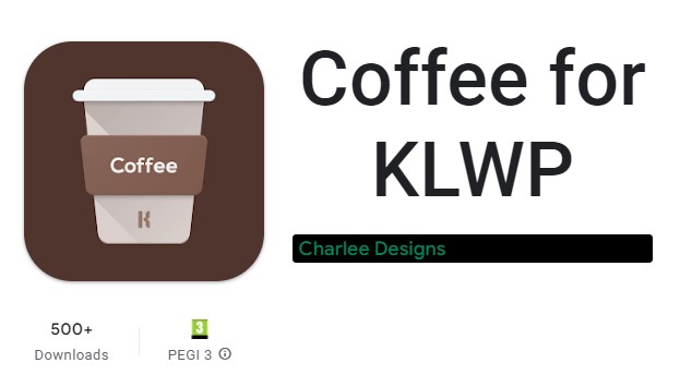 قهوه برای klwp
