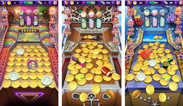 Gameplay screenshot from coin pusher for Android