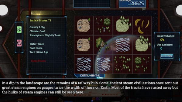 Gameplay screenshot from colony prospector for Android