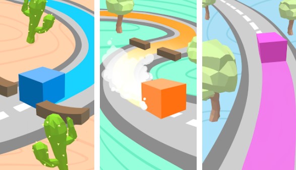 Gameplay screenshot from color adventure draw the path for Android