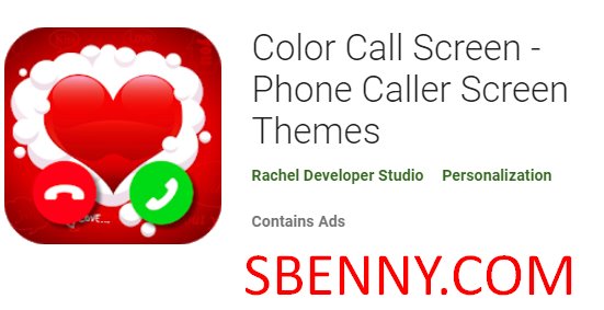tela de chamada colorida temas de tela do chamador do telefone