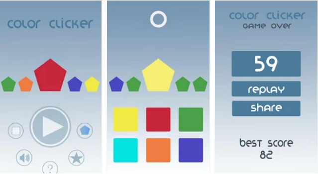 Gameplay screenshot from color clicker pro for Android