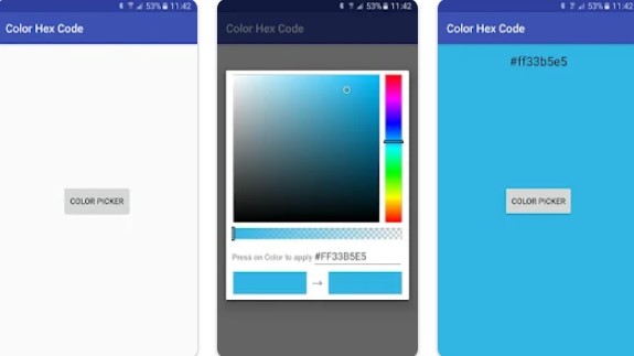 Gameplay screenshot from color hex code for Android