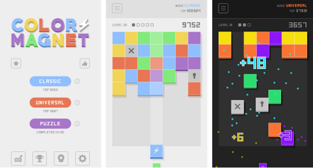 Gameplay screenshot from color magnet for Android