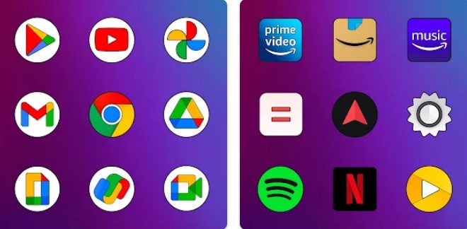 Gameplay screenshot from color os icon pack for Android