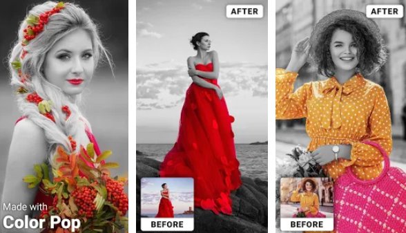 цветные поп-эффекты цветные всплески и перекрашивание фотографий MOD APK Android