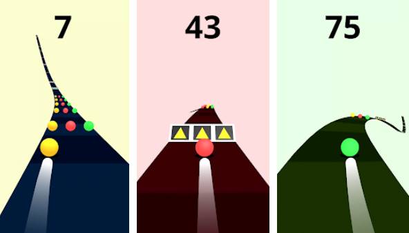 Gameplay screenshot from color road for Android