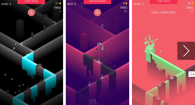 Gameplay screenshot from color trail for Android