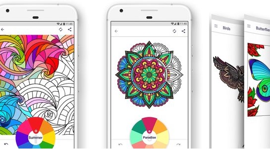 Gameplay screenshot from coloring book for me and mandala for Android