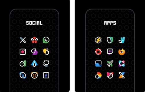 paquete de iconos de línea de color MOD APK Android