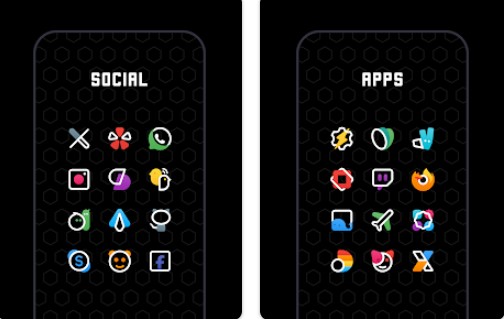 Gameplay screenshot from colorline iconpack for Android