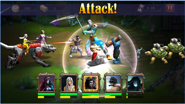 Gameplay screenshot from commander rules for Android