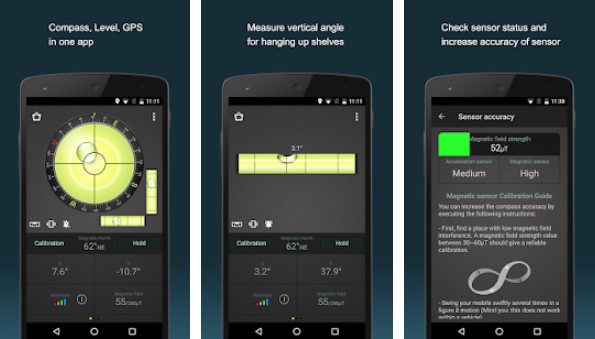 compass level and gps MOD APK Android