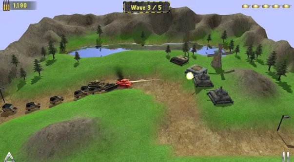 Gameplay screenshot from concrete defense 1940 wwii tower siege for Android