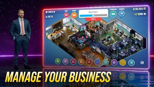 Gameplay screenshot from console tycoon for Android