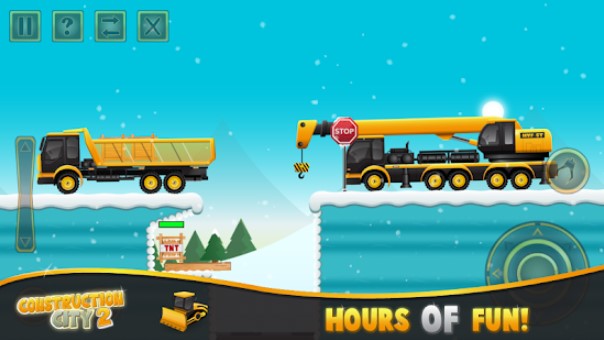 Gameplay screenshot from construction city 2 winter for Android