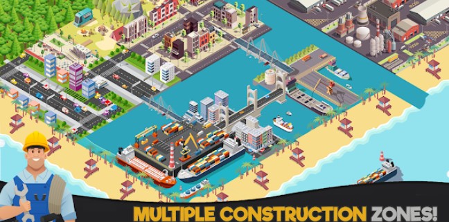 Gameplay screenshot from construction world build city for Android