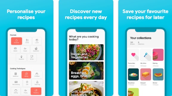 Gameplay screenshot from cookbook recipes for Android