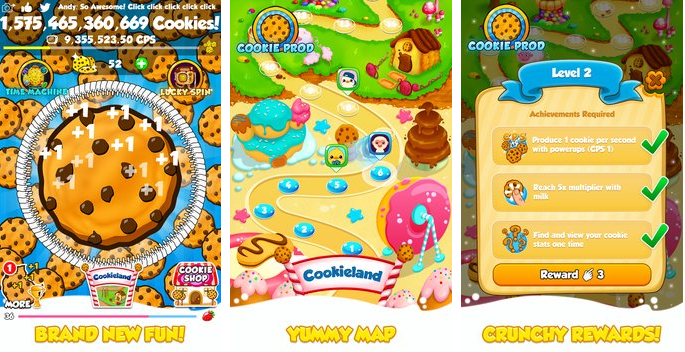 Gameplay screenshot from cookie clickers 2 for Android
