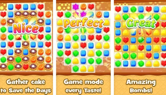 cookie smash gratuit nouveau match 3 jeu swap candy MOD APK Android