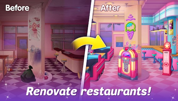Gameplay screenshot from cooking live restaurant game for Android