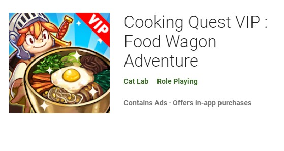 cooking quest vip food wagon adventure