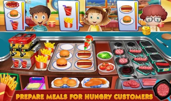 Gameplay screenshot from cooking rush restaurant for Android