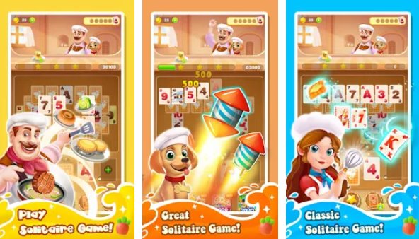 Gameplay screenshot from cooking solitaire for Android