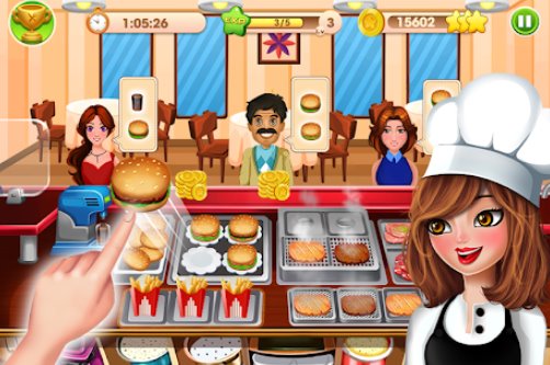 Gameplay screenshot from cooking talent restaurant fever for Android