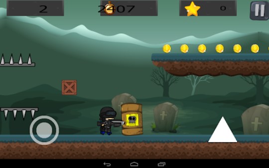 Gameplay screenshot from cops vs zombies pro for Android