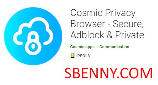 kosmische Privatsphäre Browser sicher Adblocker und privat