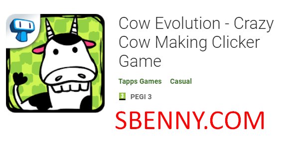 evolución loca vaca haciendo clicker juego