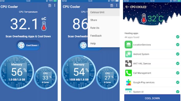 Gameplay screenshot from cpu cooler pro phone cooler pro for android for Android