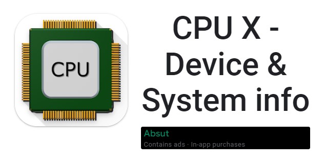 informations sur le périphérique et le système CPU X