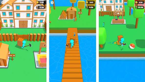 Gameplay screenshot from craftheim lumberjack island for Android