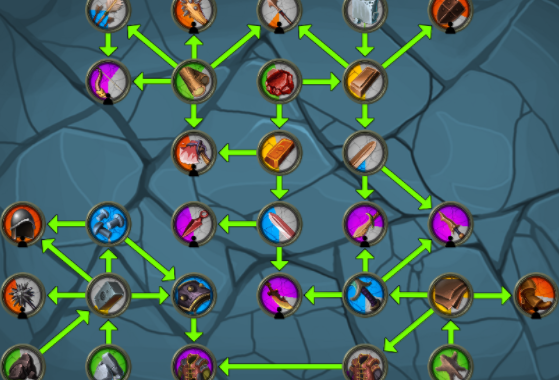 Gameplay screenshot from crafting idle clicker for Android