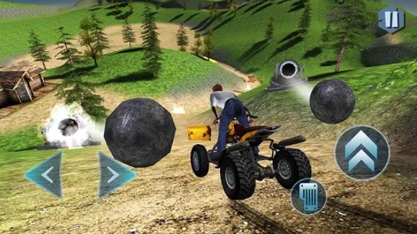 Gameplay screenshot from crash wheels 3d for Android