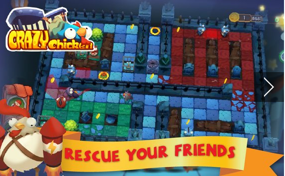 Gameplay screenshot from crazy chicken for Android