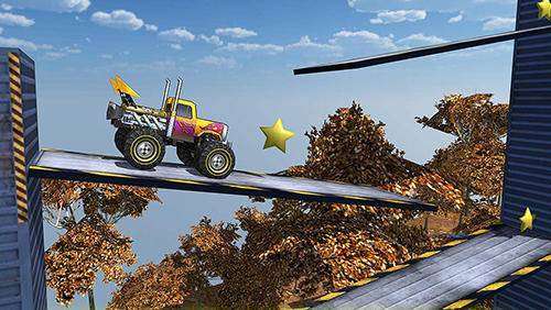 Gameplay screenshot from crazy monster bus stunt race for Android