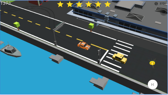 Gameplay screenshot from crazy racing cops smasher for Android